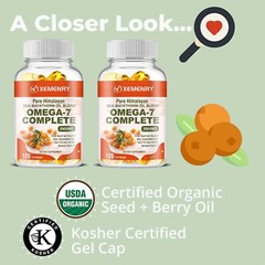 Omega-7 Complete – with Organic Sea Buckthorn Oil, Anti-aging, Antioxidant