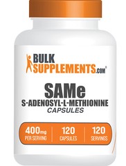 BulkSupplements SAMe S-Adenosyl-L-Methionine Capsules – 400mg Per Serving