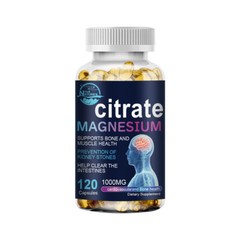 Magnesium Citrate 1000mg Capsules Super Strong Effective Capsule Pills Softgels
