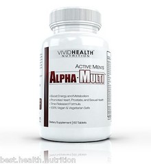 Active Men’s ALPHA MULTI Daily Multivitamin for Men | High Potency Formula, 60ct