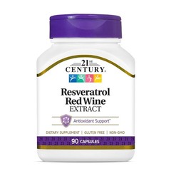 21st Century Resveratrol Red Wine Extract 90 Count (Pack of 1), No Color
