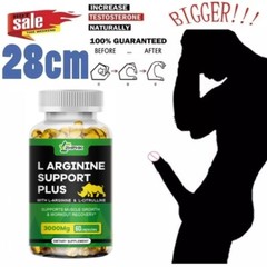 L-Arginine 60 Nitric Oxide,Testosterone Booster,Energy Support Capsules 3000 mg