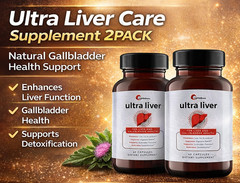 Ultra Liver Care Supplement 2PACK, Natural Gallbladder Wellness Supports Sealed