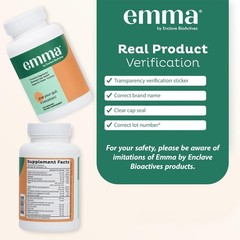 3 Pack Emma Gut Health Supplement 180 Capsules designed for Bloating Relief & Le