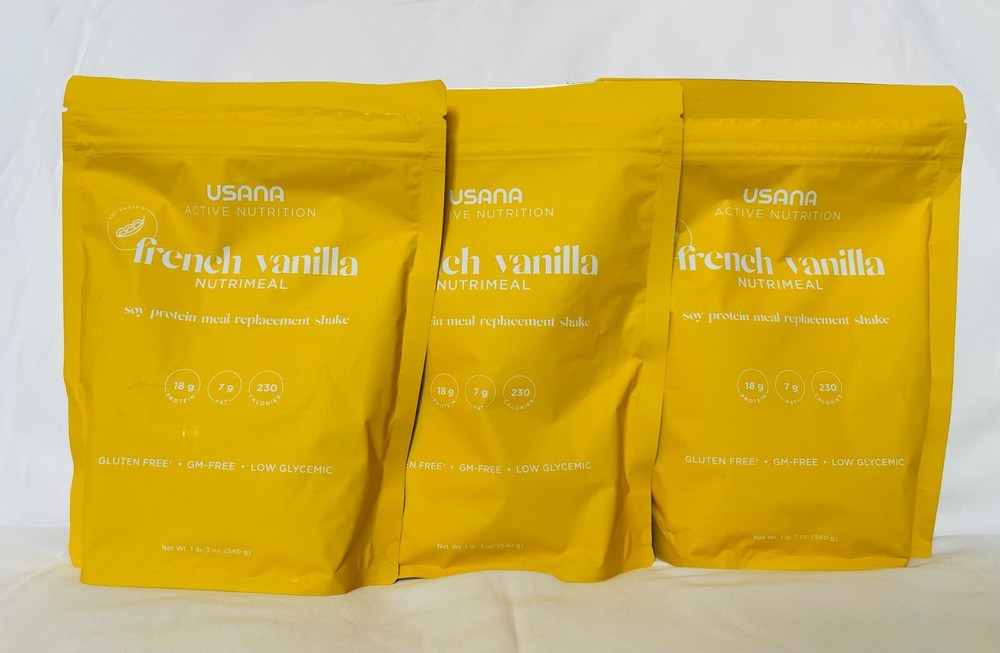 USANA Nutrimeal Meal Replacement Shake – French Vanilla(3 packs) Exp:09/27
