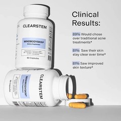 CLEARSTEM MindBodySkin Supplement 90 Caps Skin Acne Hormone Support
