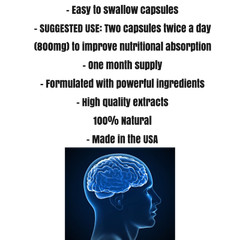 ANTI-STRESS, 120 Caps. Enhanced Brain Function, Memory Improvement, Anti-Stress.