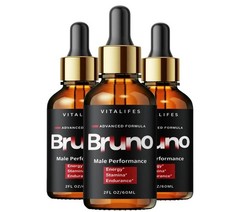(3 Pack) Bruno ED Premium Drops for Men to Boost Performance, Stamina & Energy