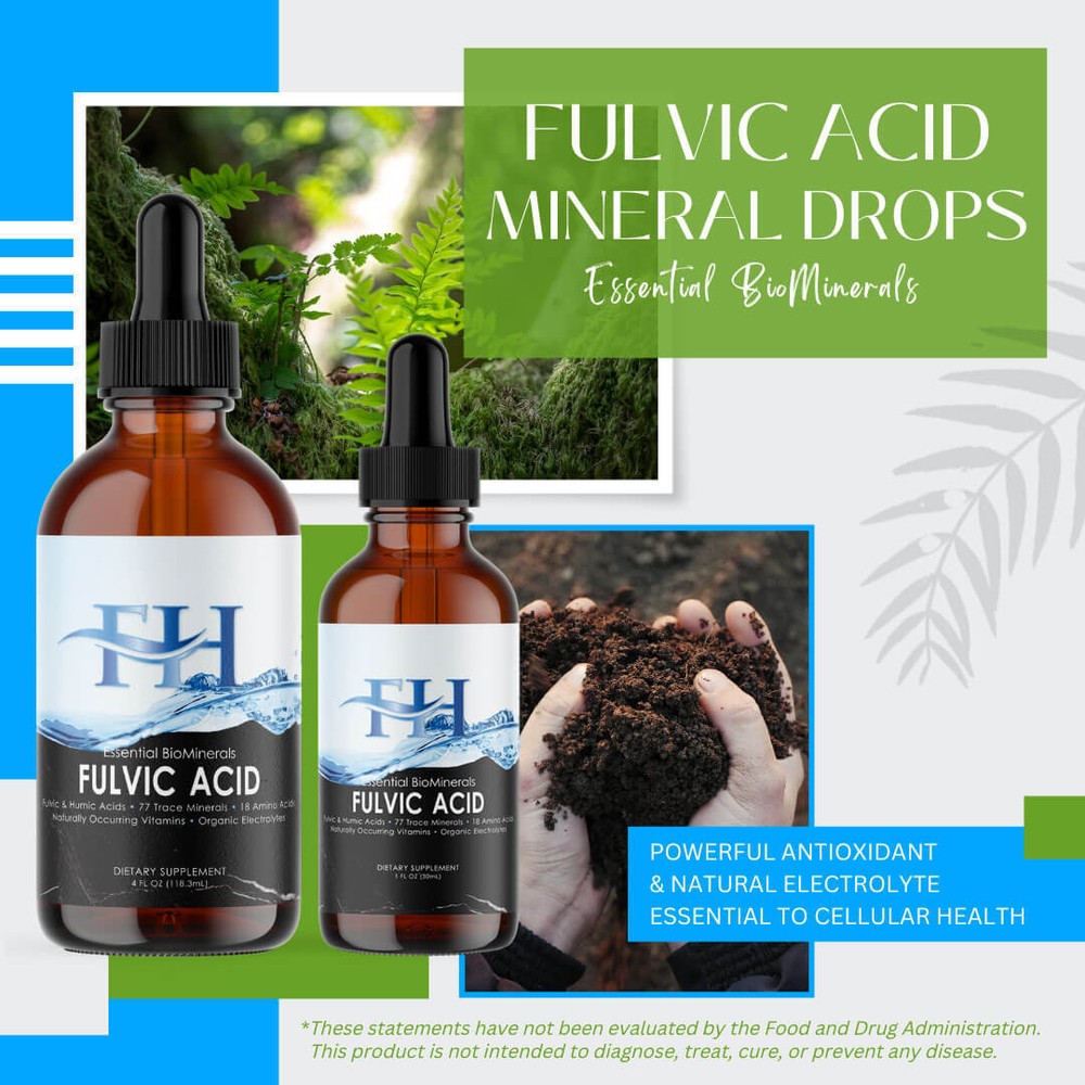 Liquid Organic Fulvic Acid – Chelates Heavy Metals and Body Toxins