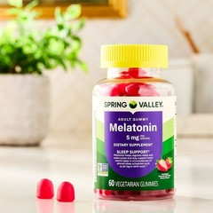 Spring Valley Melatonin Gummies Strawberry 5 mg, 60 Count