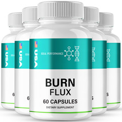 BurnFlux Capsules, Official Burn Flux Supplement Pills Maximum Strength (5 Pack)