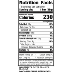 Larabar Peanut Butter Cookie Fruit Nut Bar Gluten Free Vegan 12 Ct 20.4oz