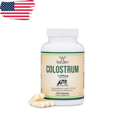 Colostrum Capsules 10000mg, 120 Capsules – Gluten Free, Non-GMO, Double Wood
