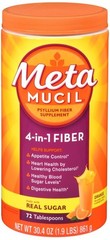 Metamucil 4-In-1 Fiber Powder Orange 30.4 OZ