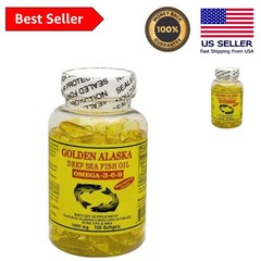 Golden Alaska Lemon-Favored Omega-3-6-9 Fish Oil 1000mg – Natural & Effective