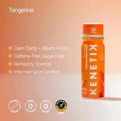 KENETIK Caffeine-Free Focus Shots C Brain Fuel for Mental Clarity and Cognitive