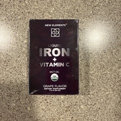 SEALED Liquid Iron Supplement / Blood Builder Iron Vitamin 2 fl oz Grape fla