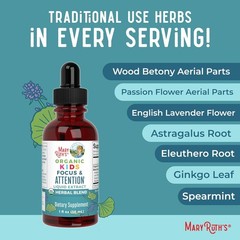 MARYRUTH’S Kids Focus & Attention Drops | USDA Organic Drops