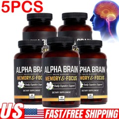 Brain Alpha Memory And Focus 60 Capsules Supplement For Men & Women