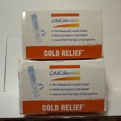 2 Pk Cold Calm Baby, Liquid Doses, Cold Relief, 6+ Months,30 Pre-Measured Liquid