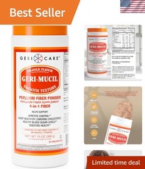 Geri-Mucil Orange 13oz Psyllium Husk Powder – Gluten-Free Digestive Support