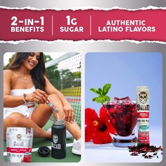 Salud 2-in-1 Energy Drink Powder + Focus, Hibiscus, Organic Caffeine, B6 + B1…