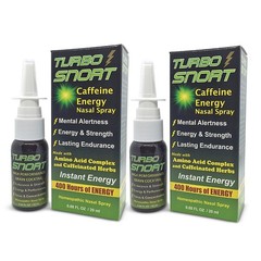 2 PACK – Turbo Snort Caffeine Energy Nasal Spray – Instant Mental Alertness