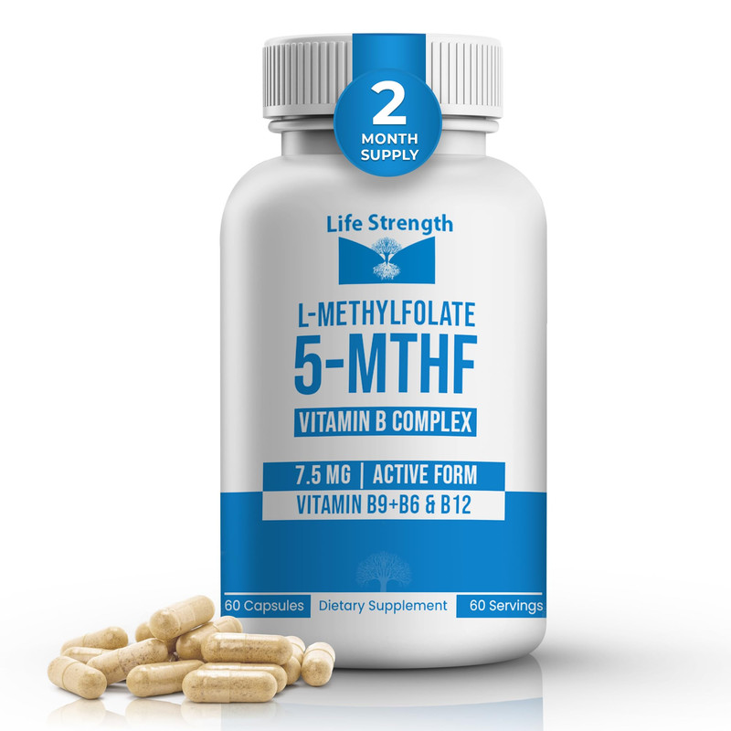 Lifestrength L-Methylfolate 7.5Mg Vitamin B Complex – 5-Mthf B6 B12