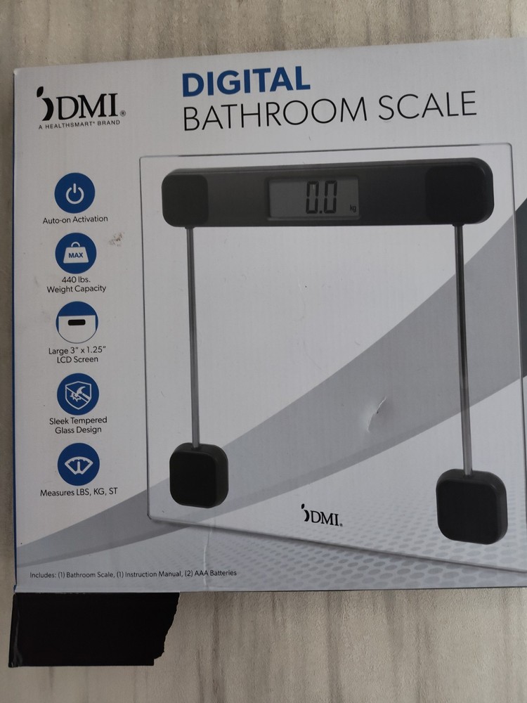 Digital Bathroom Scale New In Opened Box no battery