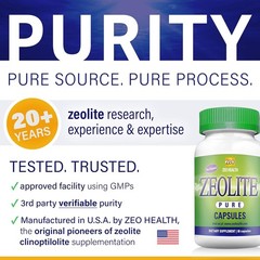 Zeoilte Pure Capsules, 90 Count, by Zeo Health