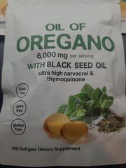 3 X ​​Oil of Oregano With Black Seed Oil Organic Herbal Supplement 540 Softgels