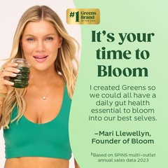 2/27 Bloom Nutrition Superfood Greens Powder, Digestive Enzymes with Probiotics