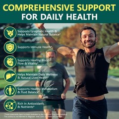Lymphatic Drainage Supplements, 240 Softgels, Lymph System Support Supplement…