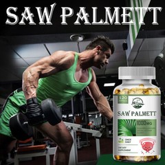 120 Softgels Saw Palmetto Extract 1000mg Prostate Supplement Urinary Men Health