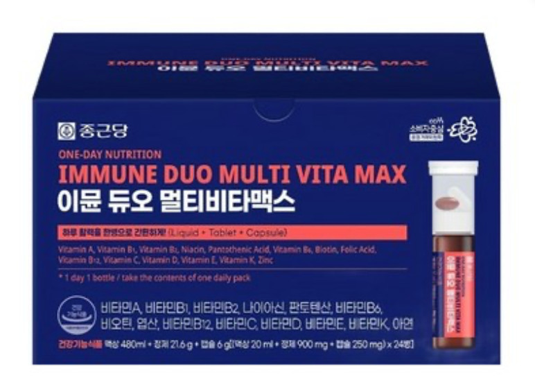 Jonggeundang Immune Multi Vita Max 24 Daily Packs + Gift Bag New Sealed Korea