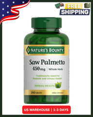 Nature’s Bounty Saw Palmetto 250 Count Herbal Supplement For Men’s Health