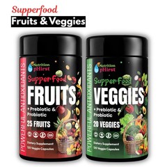 New Daily Fruits and Veggies Whole Food Supplement with Superfood 240 Capsules