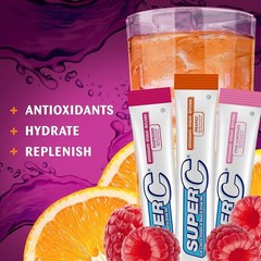 Hydrating Powder Drink Mix Pack: Orange, Raspberry & Pink Lemonade – 30 Sticks