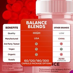 (3 Pack) Balance Blends Advanced Blood Support Supplement BalanceBlends 180 Caps