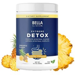 Bella All organic Extreme Detox Powder – Complete Intestinal Cleanse (Pineapple)
