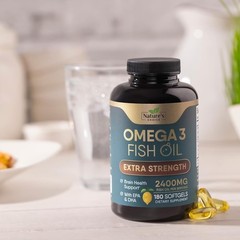 Omega 3 Fish Oil with EPA & DHA Triple Strength 2400mg Softgels