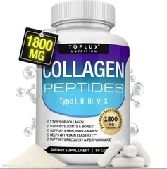 Premium Collagen Peptides 1800 Hydrolyzed MG Anti-Aging (Types I,II,III,V,X)