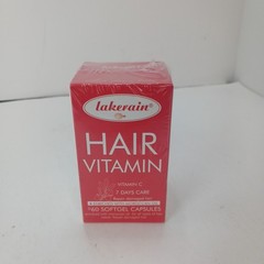 lakerain Hair Vitamin Red 7 Days Care Vit-C 60ct Soft Gels 3 Pack Exp: May 2027