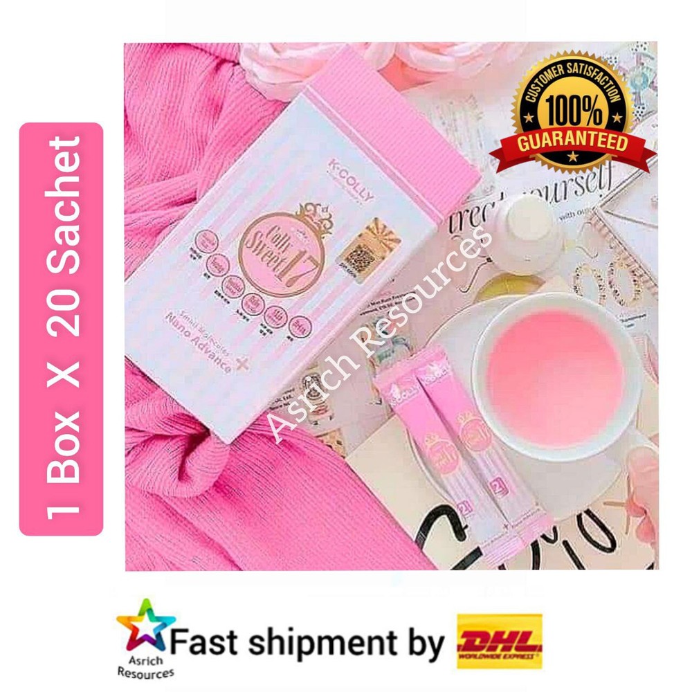 K-COLLY SWEET17 Korean Nano Collagen Advance Triple Whitening 20’s FREE BOOSTER