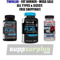 Twinlab RIPPED FUEL Extended Fat Burner Weight Loss Energy 120 – ALL TYPES