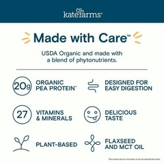 36 KATE FARMS Organic Plant Based 1.8 Renal Support_Vanilla, 8.45 OZ_09/15/2026