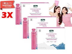 3 X BioActive Liquid Double Gluta Drink Strawberry Lychee Nourish Skin