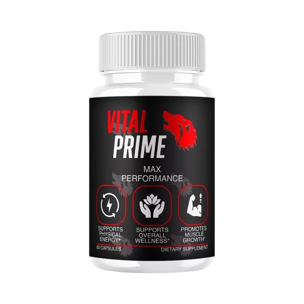 Vital Prime for Men, Natural Energy & Stamina Support – 60 Capsules