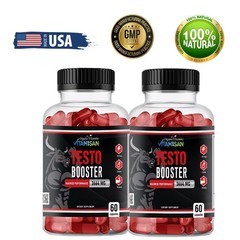 Vitamisan Testo Booster Duo | Herbal Male Support for Stamina & Power | 120 Caps