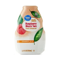 (2 pack) Great Value Raspberry Black Tea Drink Enhancer, 3.11 fl oz